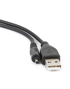 Кабель питания USB(Am)-DC 2.5x0.7 мм(M), 2А, 70 см, черный (CC-USB-AMP25-0.7M) Cablexpert