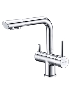 Смеситель для кухни хром с подключением к фильтру однорычажный (A8017) Wasserkraft