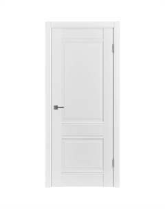Дверь межкомнатная Классик Нова 2 600х2000 мм ПВХ эмалит белая глухая с замком и петлями Vfd