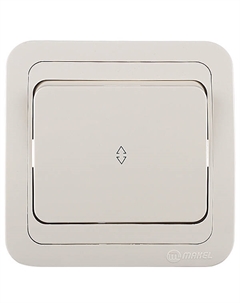 Переключатель Mimoza одноклавишный встраиваемый бежевый (25005) Makel