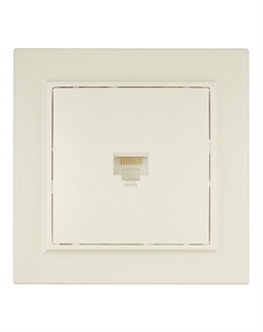 Розетка компьютерная Минск встраиваемая бежевая RJ45 (ERK01-035-20) Ekf
