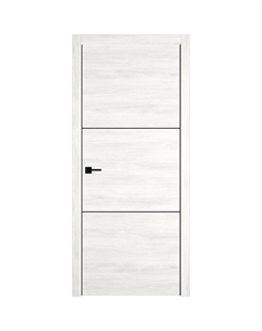 Дверь межкомнатная Urban2 600х2000 мм ПВХ норд велум глухая с замком и петлями Vfd