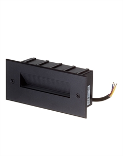 Подсветка для лестниц встраиваемая светодиодная черная 5 Вт 4000К IP65 (41160) Feron