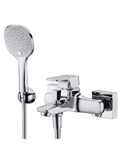 Смеситель для ванны WasserKraft Salm хром однорычажный с коротким изливом с лейкой (2701) Wasserkraft