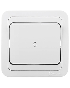 Переключатель Mimoza одноклавишный встраиваемый белый (12005) Makel