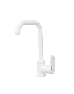 Смеситель для кухни Mindel белый с высоким изливом однорычажный (8507) Wasserkraft