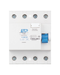 УЗО DLF364 40А 3P+N тип AC 30 мА 4,5 кА компактное (18014) Etp