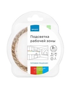 Лента светодиодная SMD 5050 RGBW свет 12 В 6 Вт/м 3 м IP20 (20ПРЗ) Apeyron