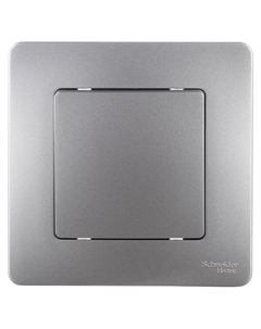 Выключатель Blanca одноклавишный встраиваемый алюминий (BLNVS010103) Systeme electric