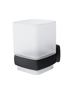 Стакан для ванной AM.PM Gem с держателем стекло матовый/металл черный (A9034322) Am.pm.