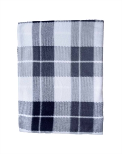 Плед 130х170 см Бостон флис серый Belezza