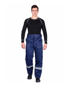 Брюки рабочие утепленные Экспертный-Люкс 52-54 рост 182-188 см синие Delta plus