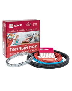 Теплый пол кабельный PROxima 1 кв.м 150 Вт 10 м Ekf