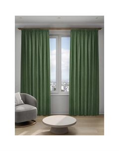 Штора канвас зеленая 200х280 см Софи (153.735) Decofest