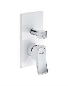 Смеситель для душа встраиваемый WasserKraft Aller однорычажный белый/хром (10641W) Wasserkraft