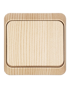 Выключатель Этюд одноклавишный накладной сосна (BA10-001D) Systeme electric