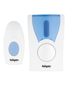 Звонок (612683) беспроводной с кнопкой 36 мелодий белый Navigator