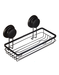 Полка для ванной Fora Grafit 260х140х135 мм металл черная (FOR-GRA033/7083)