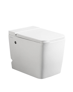 Унитаз напольный приставной Abber Rechteck с сиденьем дюропласт микролифт с импульсным смывом (AC1212P)