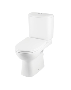 Унитаз-компакт Roca Access с косым выпуском с сиденьем дюропласт микролифт белый (7.34P2.3.900.Y)
