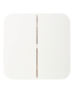 Выключатель Blanca двухклавишный накладной молочный (BLNVA105012) Systeme electric