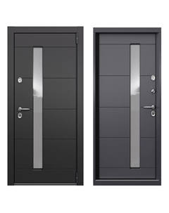 Дверь входная с терморазрывом Роял Про правая графит - оскуро со стеклопакетом 880х2050 мм Torex