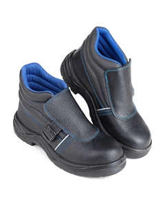 Ботинки рабочие для сварщика кожаные с защитным подноском размер 43 черные Profi (24К) Prosafe