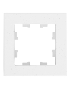 Рамка AtlasDesign Nature одноместная мрамор крем роял (ATN343101) Systeme electric