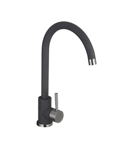 Смеситель для кухни Standart графит с высоким изливом однорычажный (ST-4031, ГРАФИТ) Granula