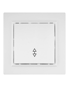 Переключатель Минск одноклавишный встраиваемый белый (ERV10-025-10) Ekf