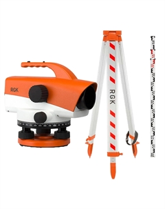 Нивелир оптический C-32 (778268) со штативом и рейкой Rgk