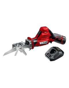 Пила сабельная аккумуляторная СПЛ-125 12 В 2 Ач Li-Ion с АКБ и ЗУ (СПЛ-125-21) Зубр