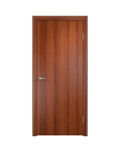 Дверь межкомнатная 600х2000 мм финишпленка итальянский орех глухая с замком Verda дпг