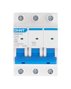 Автоматический выключатель модульный NXB-63S 4P 32А тип C 4,5 кА 400 В (296908) Chint