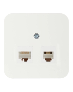 Розетка компьютерная/ телефонная Blanca накладная молочная RJ11/ RJ45 (BLNIA045112) Systeme electric