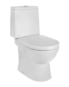 Унитаз-компакт Sanita Luxe Next с универсальным выпуском с сиденьем дюропласт микролифт белый (WC.CC/Next/2-DM/WHT.G/S1) Sanita luxe