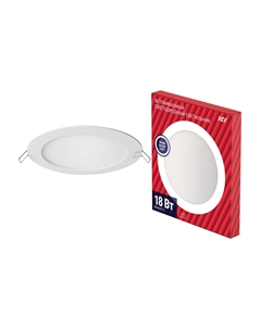 Светильник встраиваемый светодиодный белый 18 Вт 4000К IP20 ДВО (28946 3) Rev