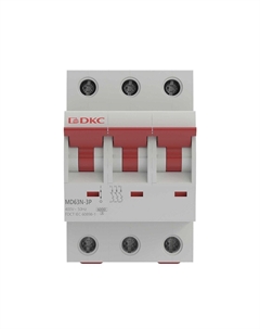 Автоматический выключатель модульный Yon Max MD63N 3P 63А тип C 6 кА 400 В (MD63N-3PC63) Dkc