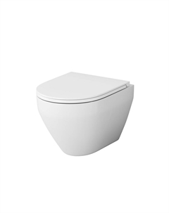 Унитаз подвесной AM.PM Spirit 2.0 безободковый без сиденья (C701700WH) Am.pm.