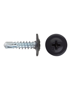 Саморезы клопы 16x4,2 мм с буром (20 шт.) серый RAL 7024 Daxmer