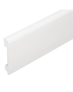 Плинтус экополимер 80х13х2000 мм белый (1 UHD 05/80) Solid