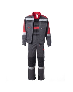 Костюм мужской защитный Формула 52-54 рост 170-176 см серый Sprut