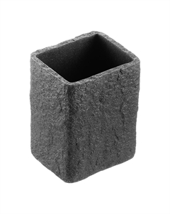 Стакан для ванной Fora Stone Black настольный полирезин черный (FOR-STN44BL)