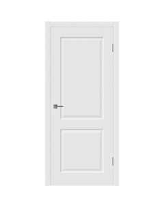 Дверь межкомнатная Мона 900х2000 мм эмаль белая глухая с замком и петлями Vfd