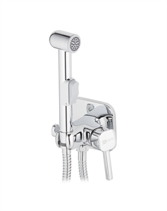 Смеситель с гигиеническим душем встраиваемый Lemark Solo со скрытой частью в комплекте хром (LM7165C)