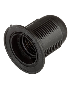 Патрон для лампы E27 NLH-PL-R1-E27-BL термостойкий пластик 880 Вт IP20 люстровый с кольцом черный (61351) Navigator