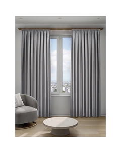 Штора блэкаут светло-серая 200х280 см Омбра (153.747) Decofest