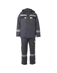 Костюм рабочий мужской утепленный Корвет 48-50 рост 182-188 см темно-серый Sprut