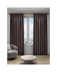 Штора блэкаут коричневая 200х280 см Омбра (153.745) Decofest
