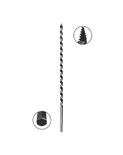 Сверло по дереву винтовое 12х460 мм (552042) Vira